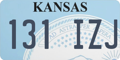 KS license plate 131IZJ