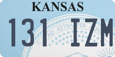 KS license plate 131IZM
