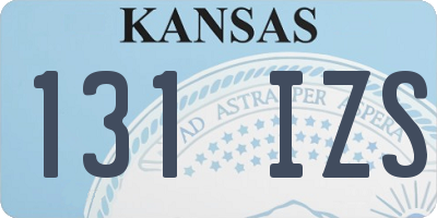 KS license plate 131IZS