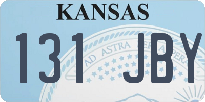 KS license plate 131JBY