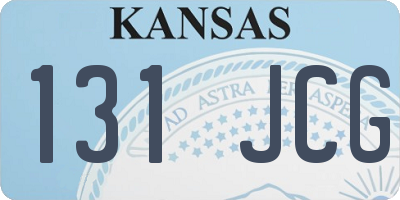 KS license plate 131JCG