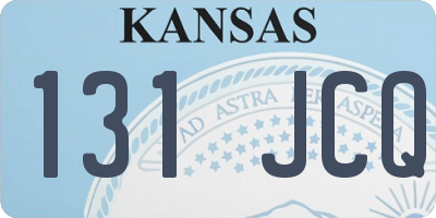 KS license plate 131JCQ