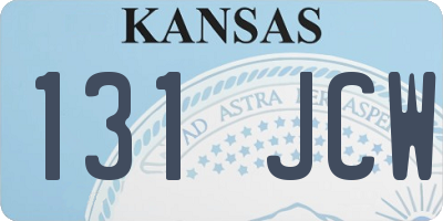 KS license plate 131JCW