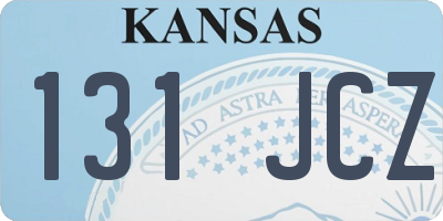 KS license plate 131JCZ