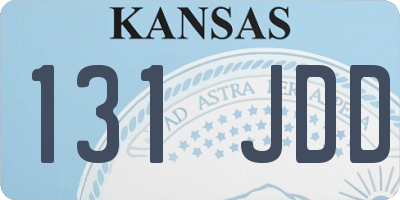 KS license plate 131JDD