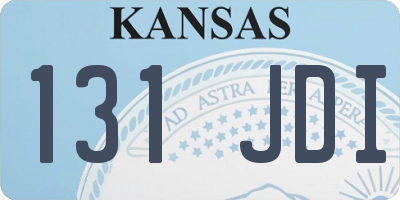 KS license plate 131JDI