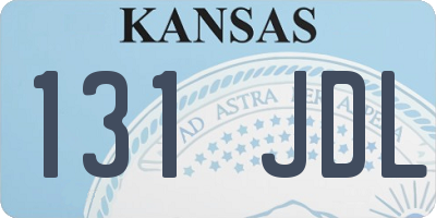 KS license plate 131JDL