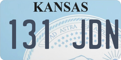 KS license plate 131JDN