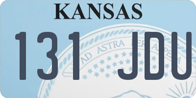 KS license plate 131JDU