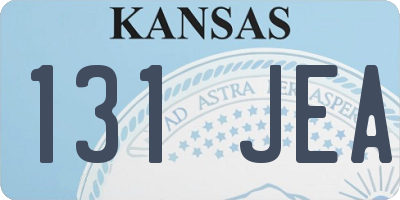 KS license plate 131JEA