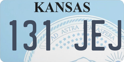 KS license plate 131JEJ