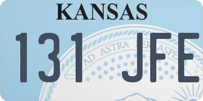 KS license plate 131JFE