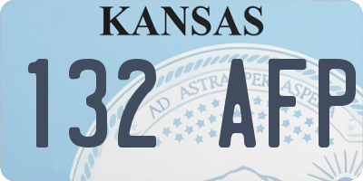 KS license plate 132AFP