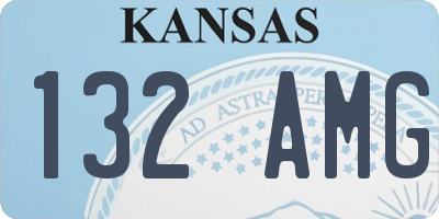 KS license plate 132AMG