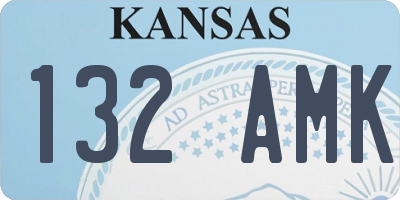 KS license plate 132AMK