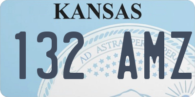 KS license plate 132AMZ