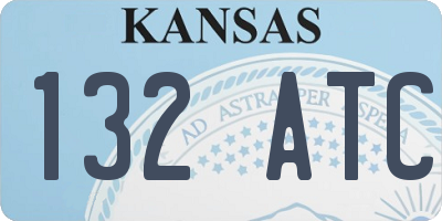 KS license plate 132ATC