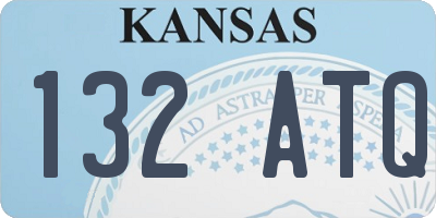 KS license plate 132ATQ