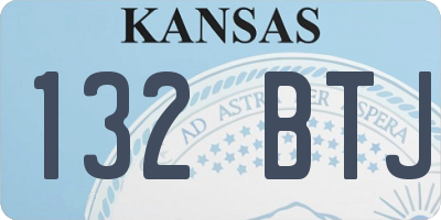 KS license plate 132BTJ