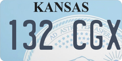 KS license plate 132CGX