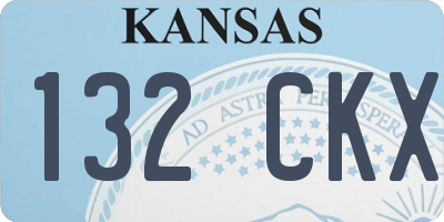 KS license plate 132CKX