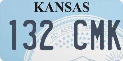 KS license plate 132CMK