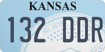 KS license plate 132DDR