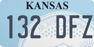 KS license plate 132DFZ