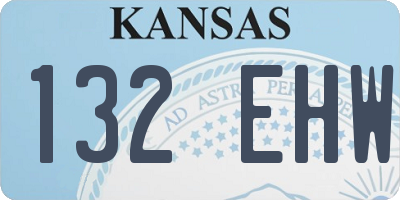 KS license plate 132EHW