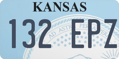 KS license plate 132EPZ