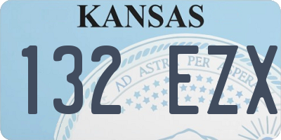 KS license plate 132EZX