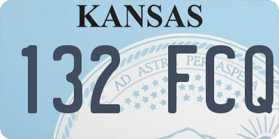KS license plate 132FCQ