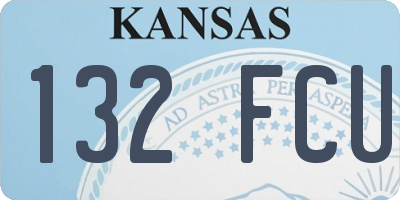 KS license plate 132FCU