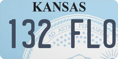 KS license plate 132FLO