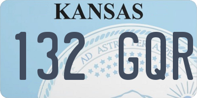 KS license plate 132GQR