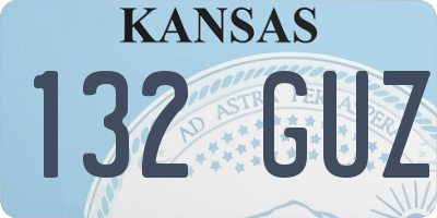 KS license plate 132GUZ