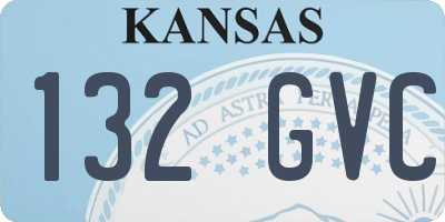 KS license plate 132GVC