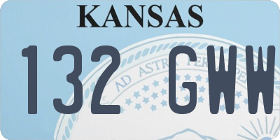 KS license plate 132GWW