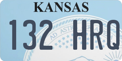 KS license plate 132HRQ