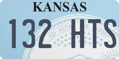 KS license plate 132HTS