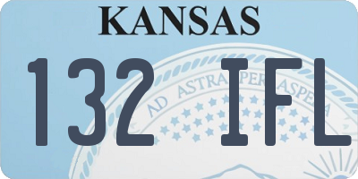 KS license plate 132IFL