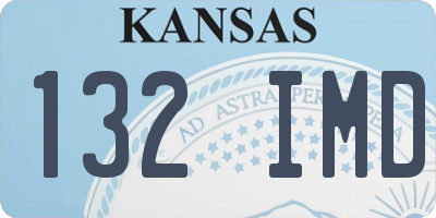 KS license plate 132IMD