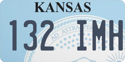 KS license plate 132IMH