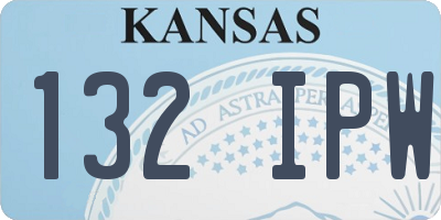 KS license plate 132IPW