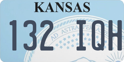 KS license plate 132IQH