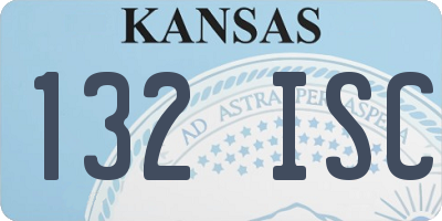KS license plate 132ISC