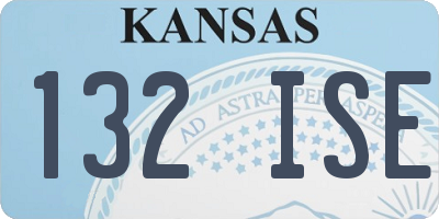 KS license plate 132ISE