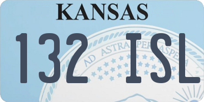 KS license plate 132ISL