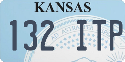 KS license plate 132ITP