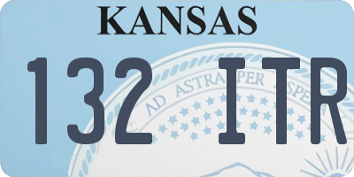 KS license plate 132ITR